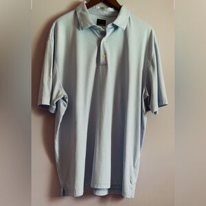 Greg Norman Performance Golf Polo Shirt Light Blue Size XXL